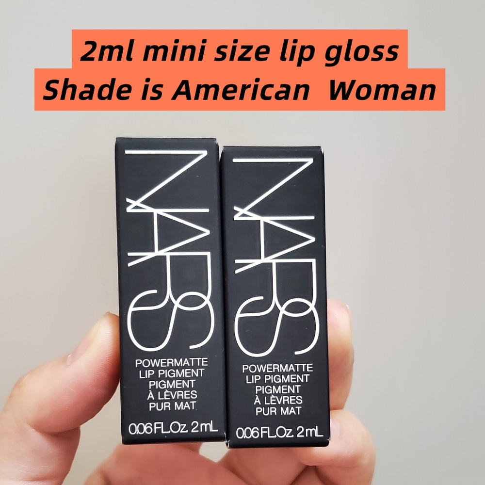 NARS Powermatte Lip Pigment Lip Gloss - American Woman Mini Size 2ml Set